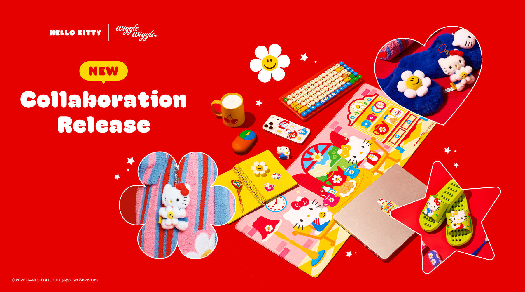 COLLABO] Hello Kitty & wiggle wiggle 限定コラボ商品発売！