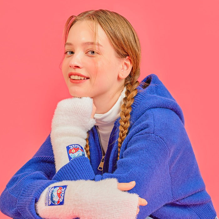 アームウォーマー - Happy Winter White