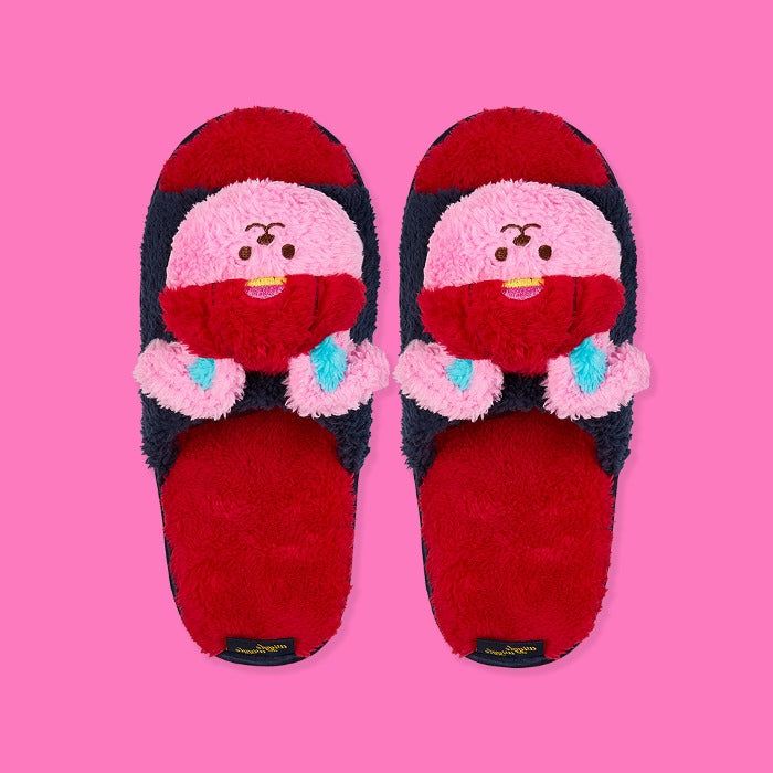 ぬいぐるみ付きスリッパ - Little Play Bunny