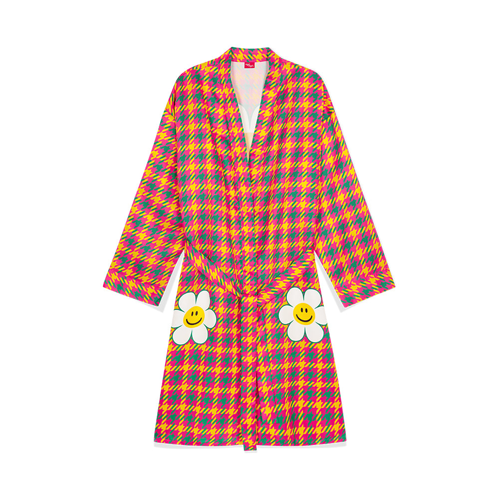 シルキーローブ - Hound Tooth Check