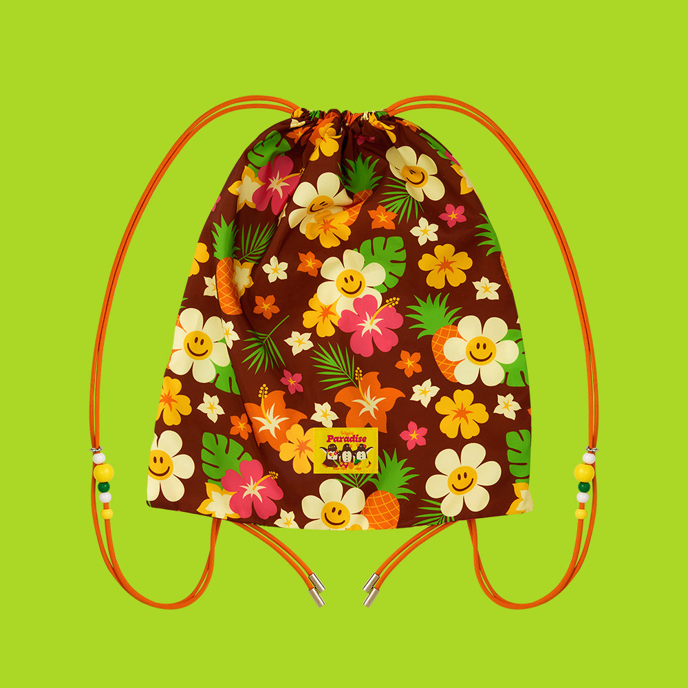 ドローストリングバッグ - Aloha Penguin