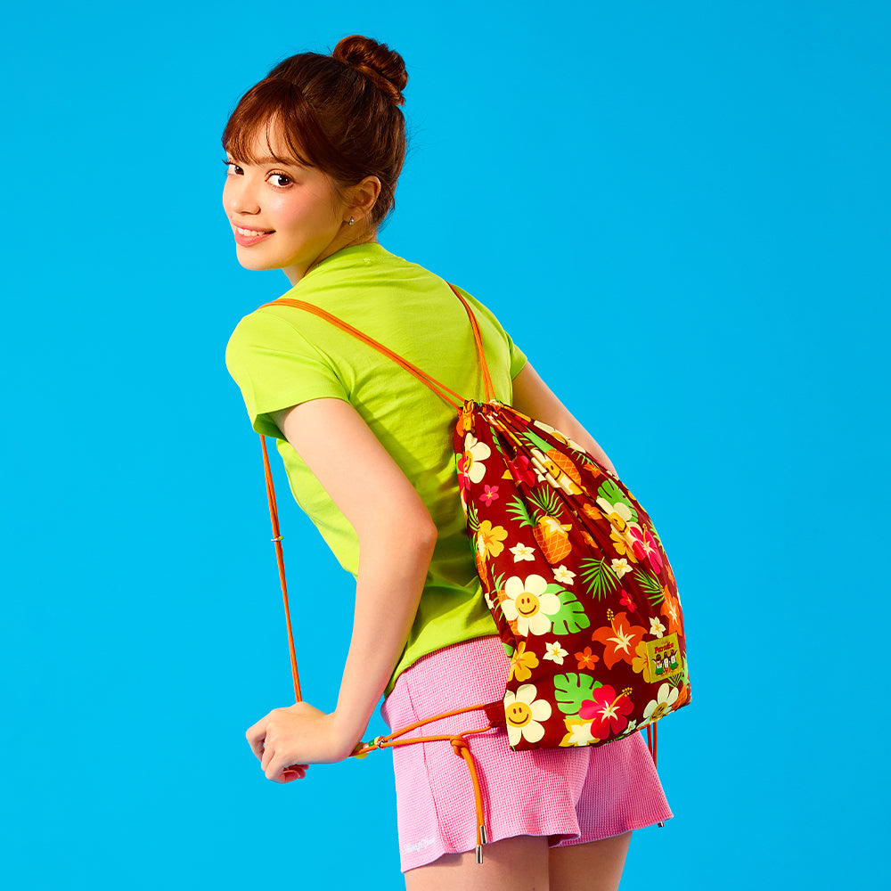 ドローストリングバッグ - Aloha Penguin