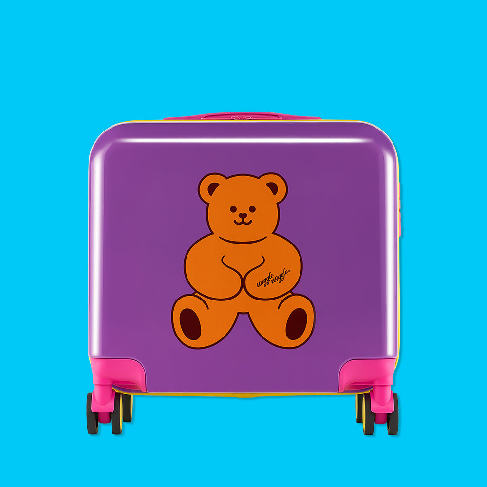 キャリーケース - Teddy Bear Purple