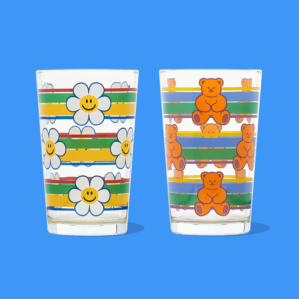 ビールグラス2個セット - Retro Edition