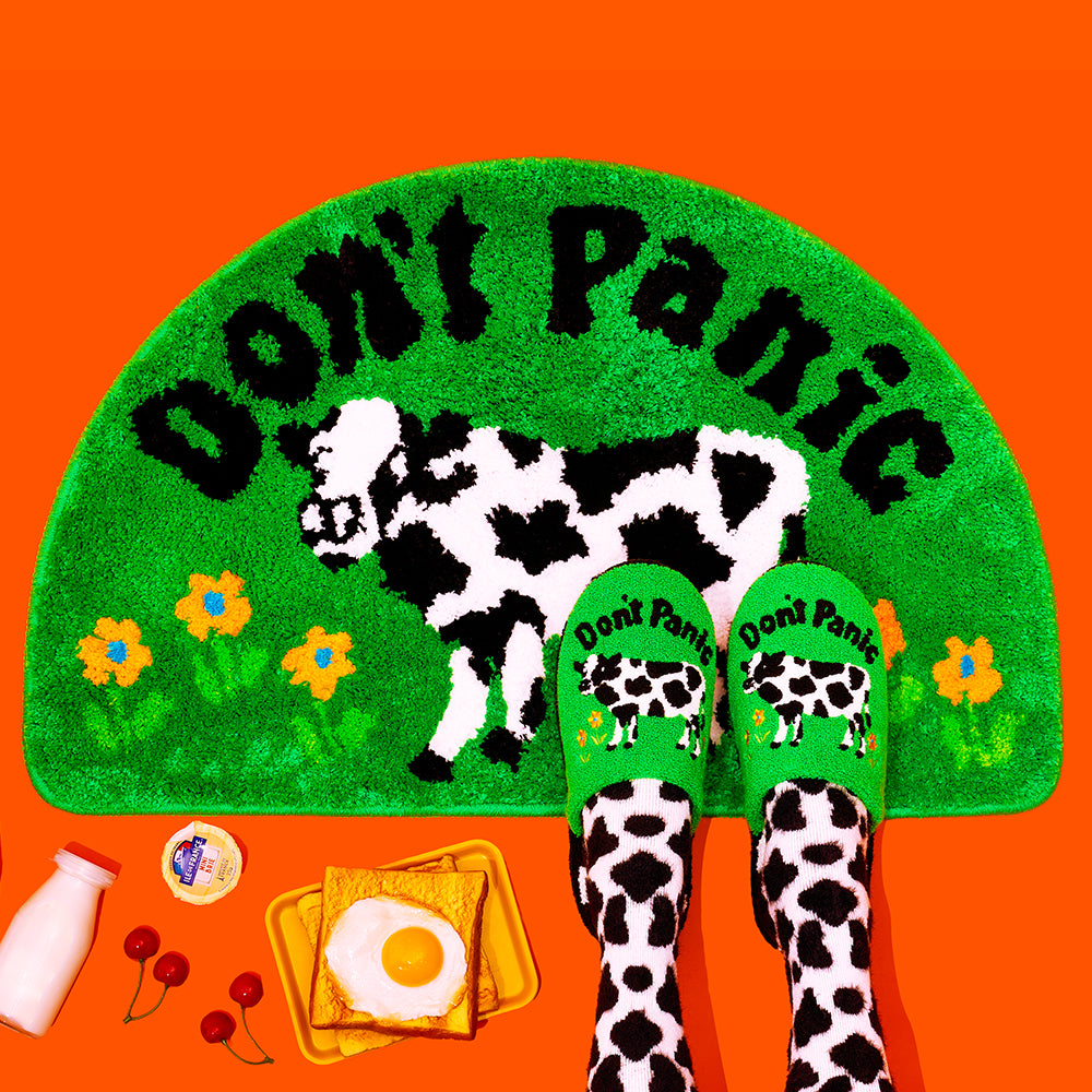 テリーホームスリッパ - Don't Panic Green