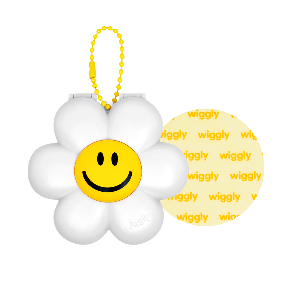 WIGGLY オイルペーパー&パフケース-Smile We Love