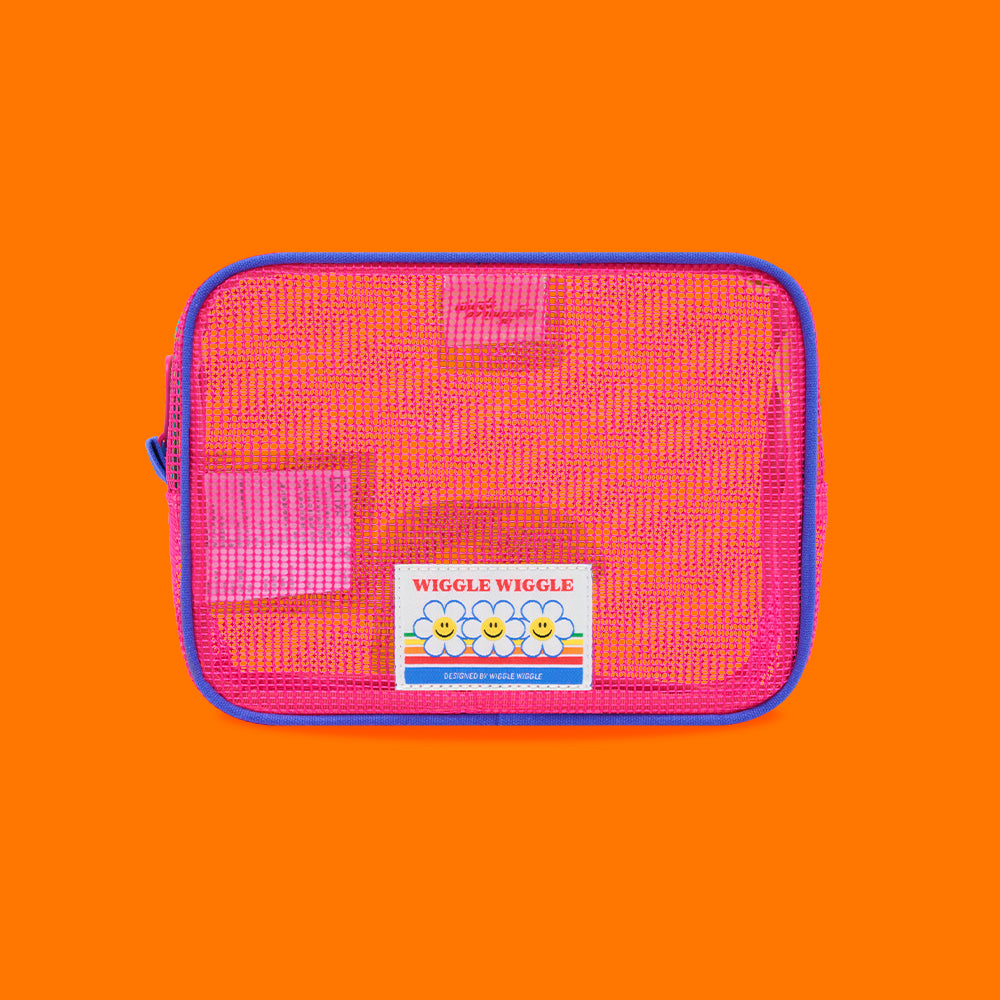 スクエアメッシュポーチ