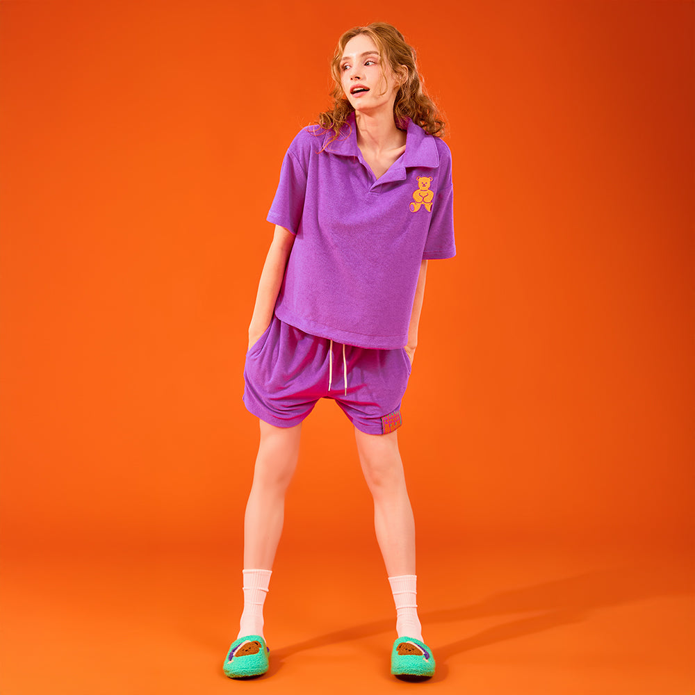 テリーショートパジャマ - Wiggle Bear