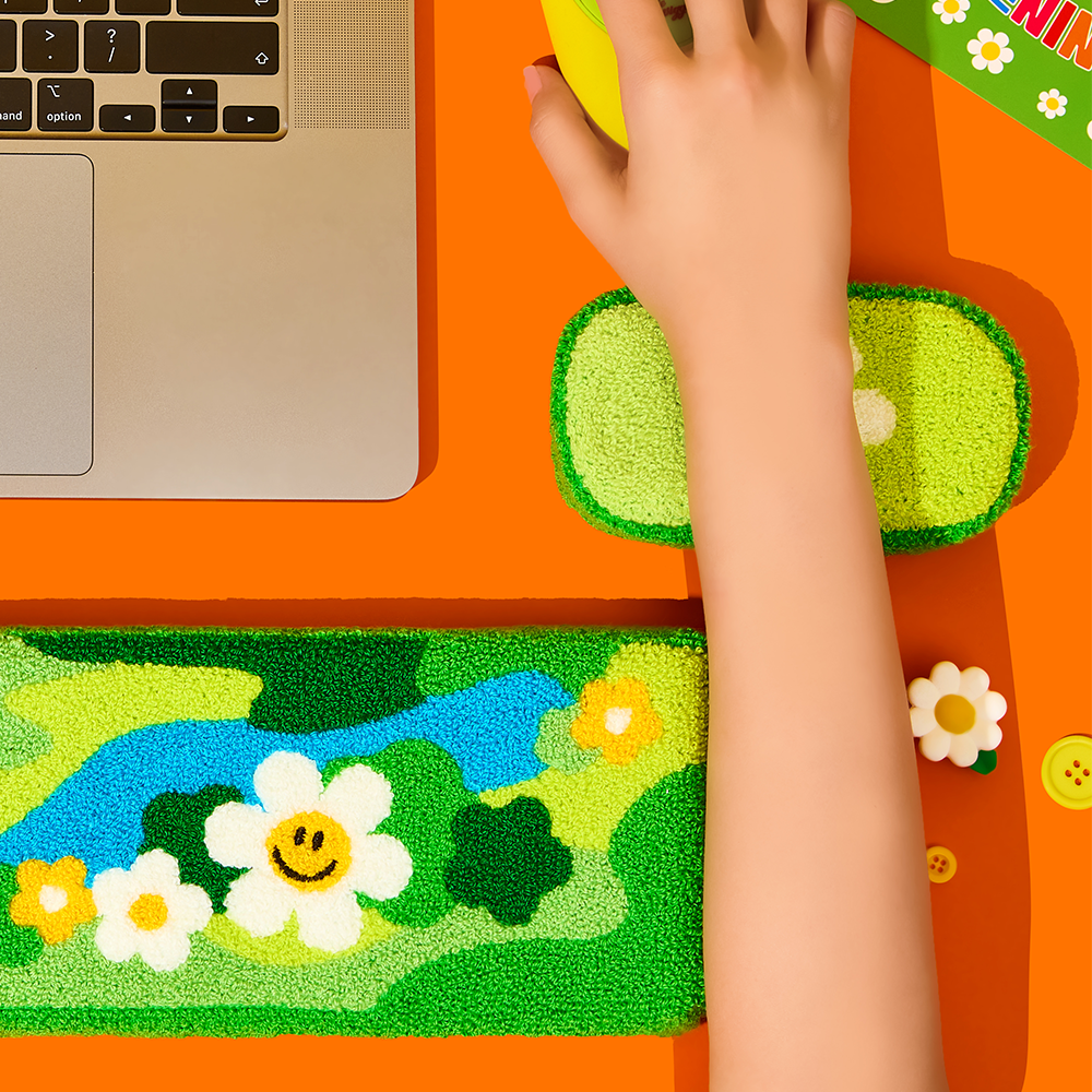 キーボード&マウスリストレストセット - Green Land