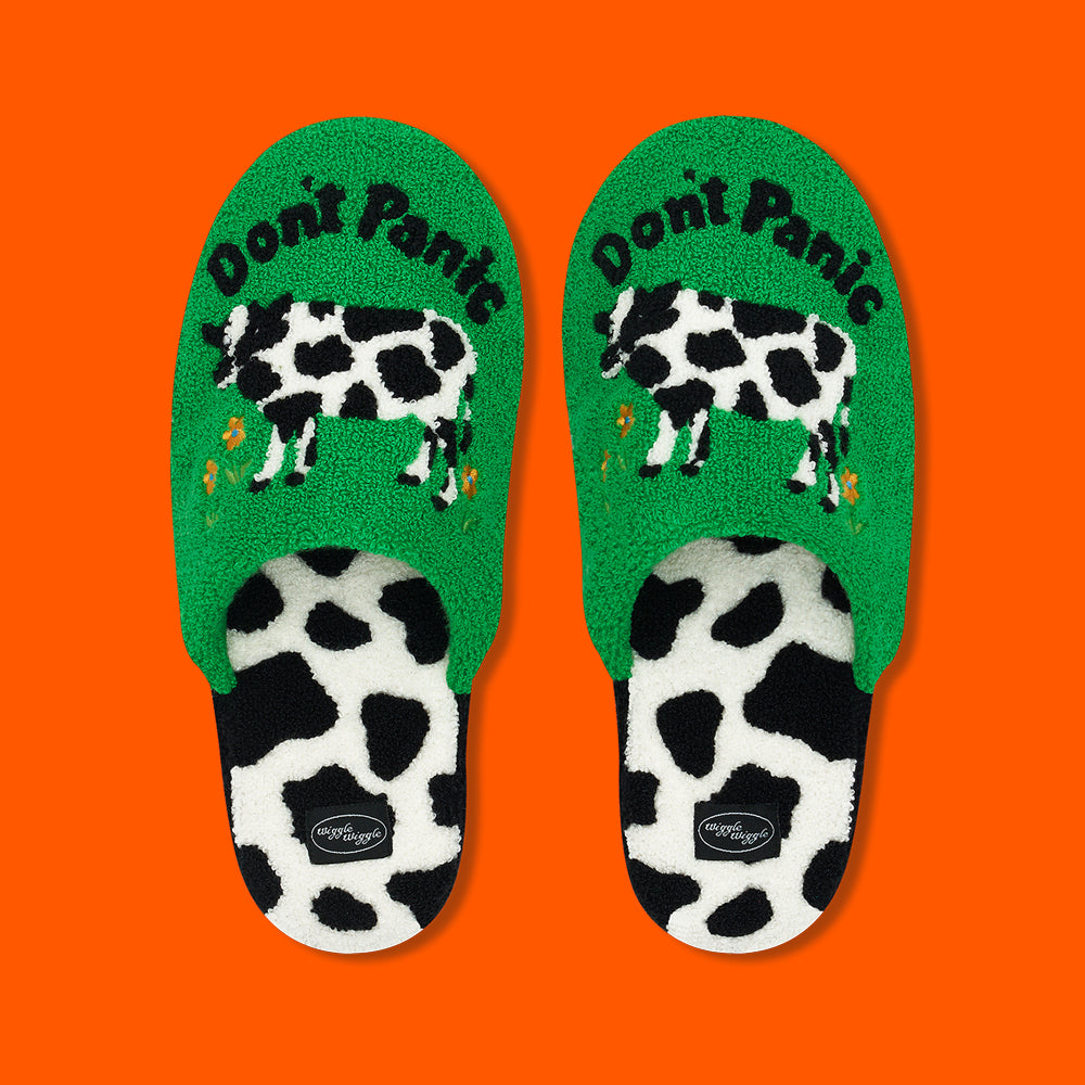 テリーホームスリッパ - Don't Panic Green