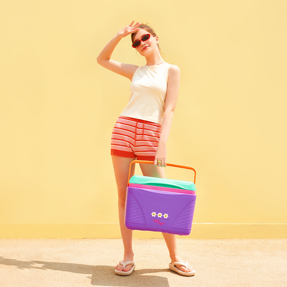 クーラーボックス - Purple&Green