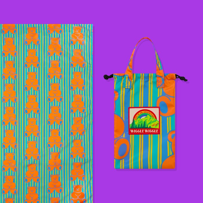 ピクニックマット - Teddy Bear Stripe