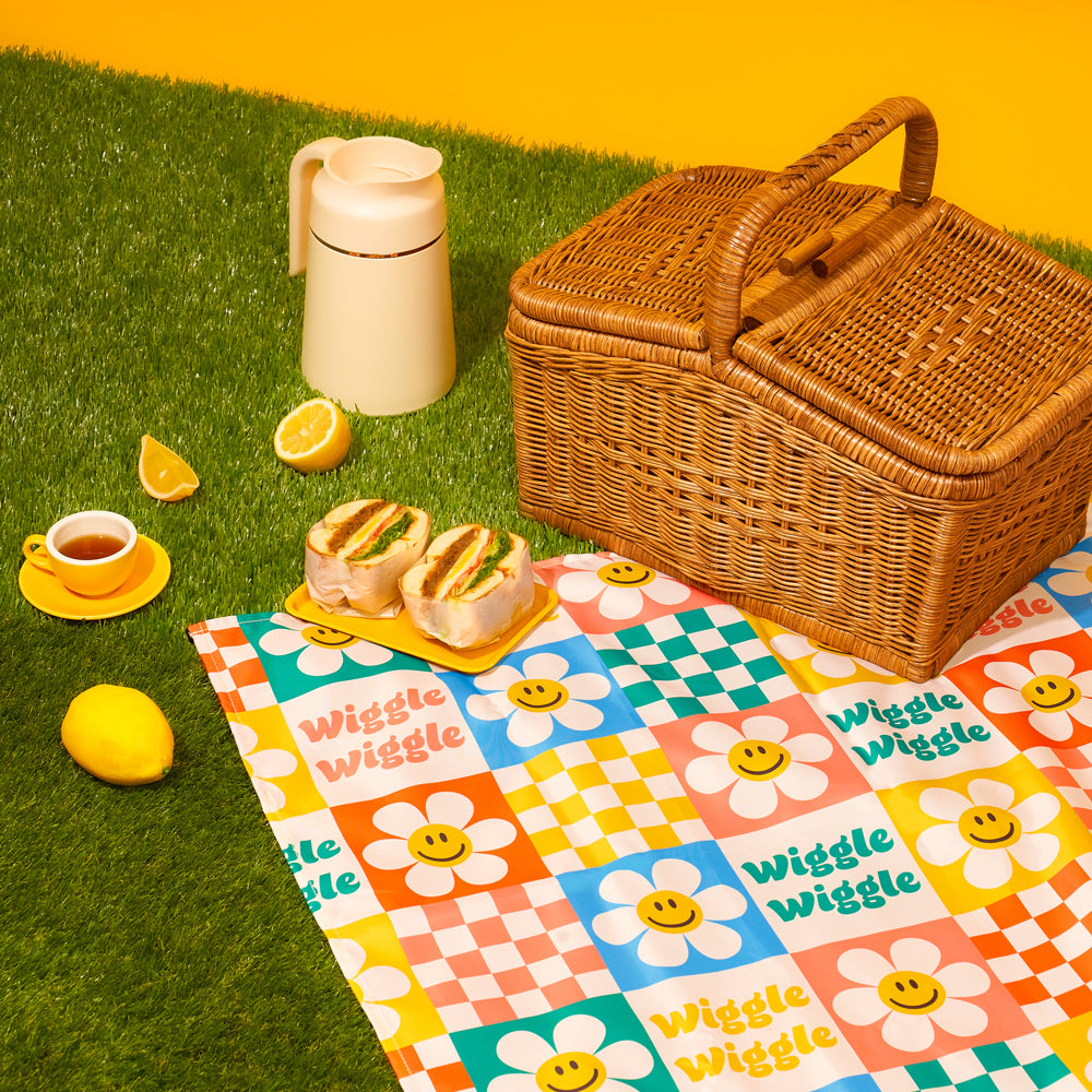 ピクニックマット - Smile We Love Checkerboard