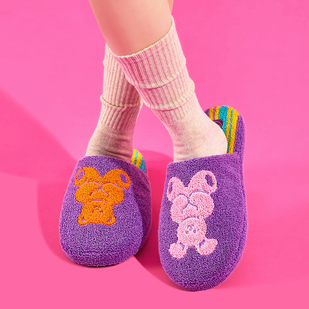 テリーホームスリッパ - Bear & Bunny