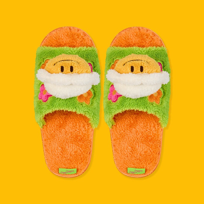 ぬいぐるみ付きスリッパ - Calming Turtle