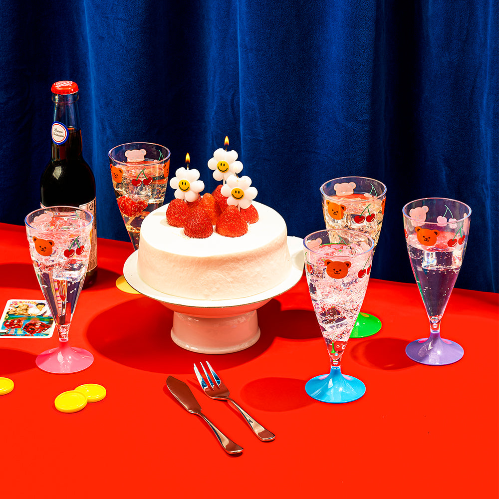 リユーザブルパーティカップセット - Cherry&Bear