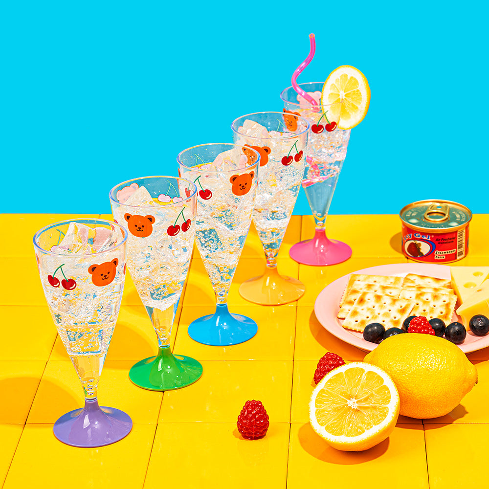 リユーザブルパーティカップセット - Cherry&Bear