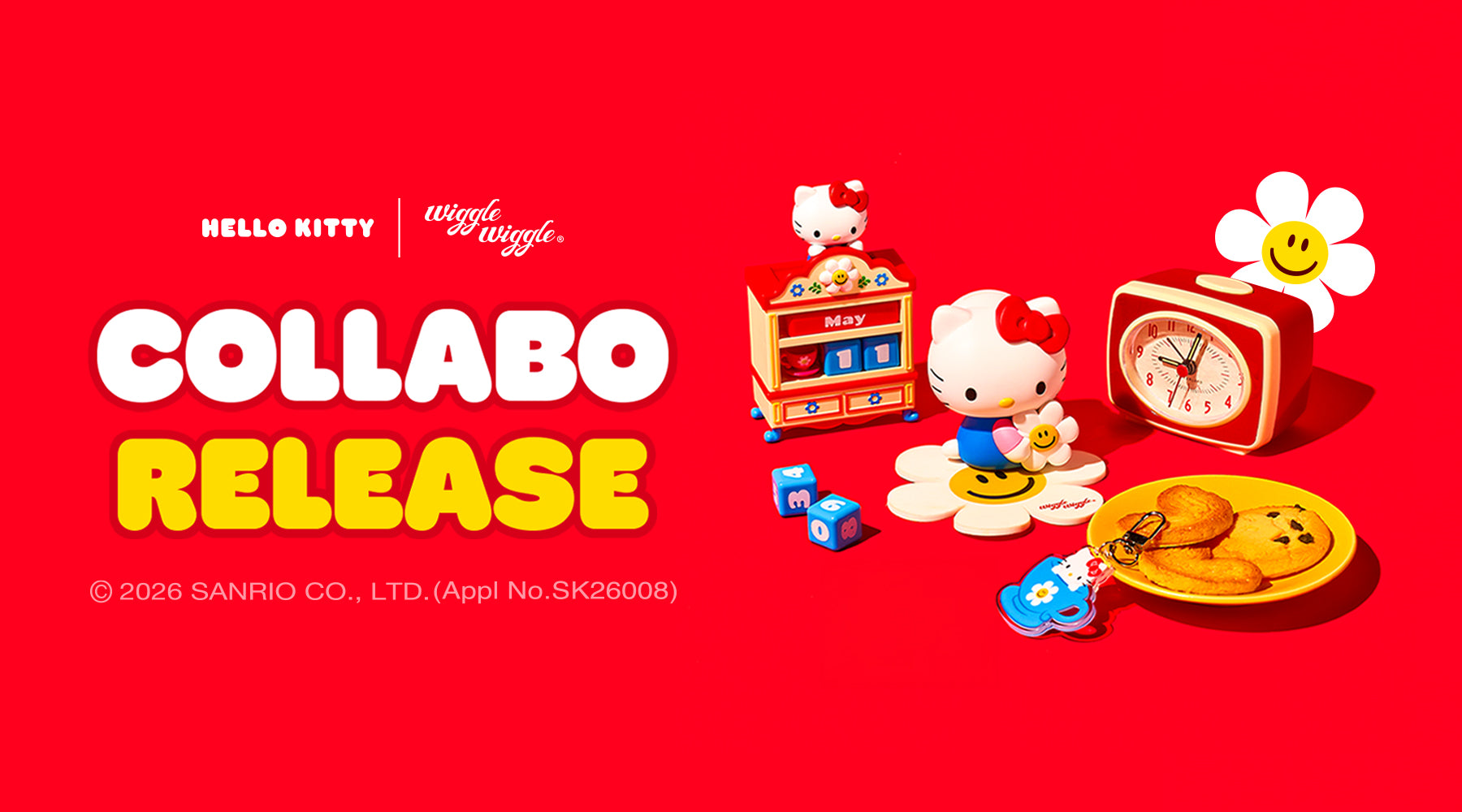 [COLLABO] Hello Kitty × Wiggle Wiggle 限定コラボ 第3弾～第5弾 発売！