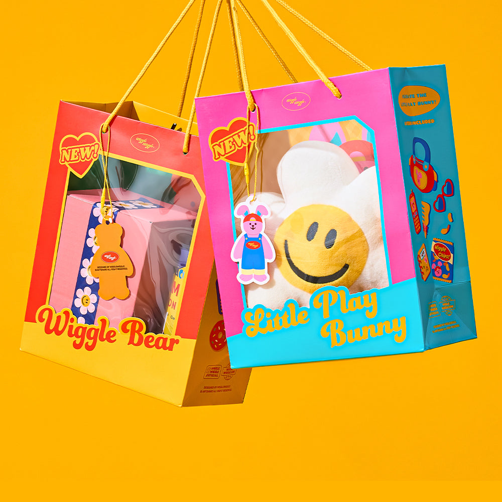 [ノベルティ付]透明窓付きギフトバッグ(M/L)