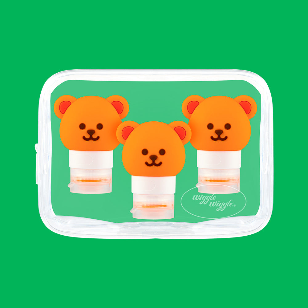 トラベルボトル3Pセット - Wiggle Bear (60ml)