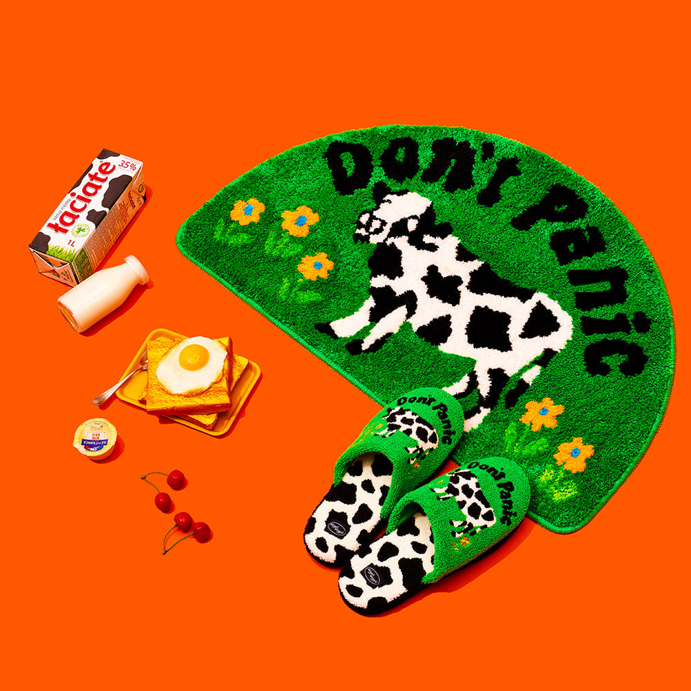 フロアマット - Don't Panic Green