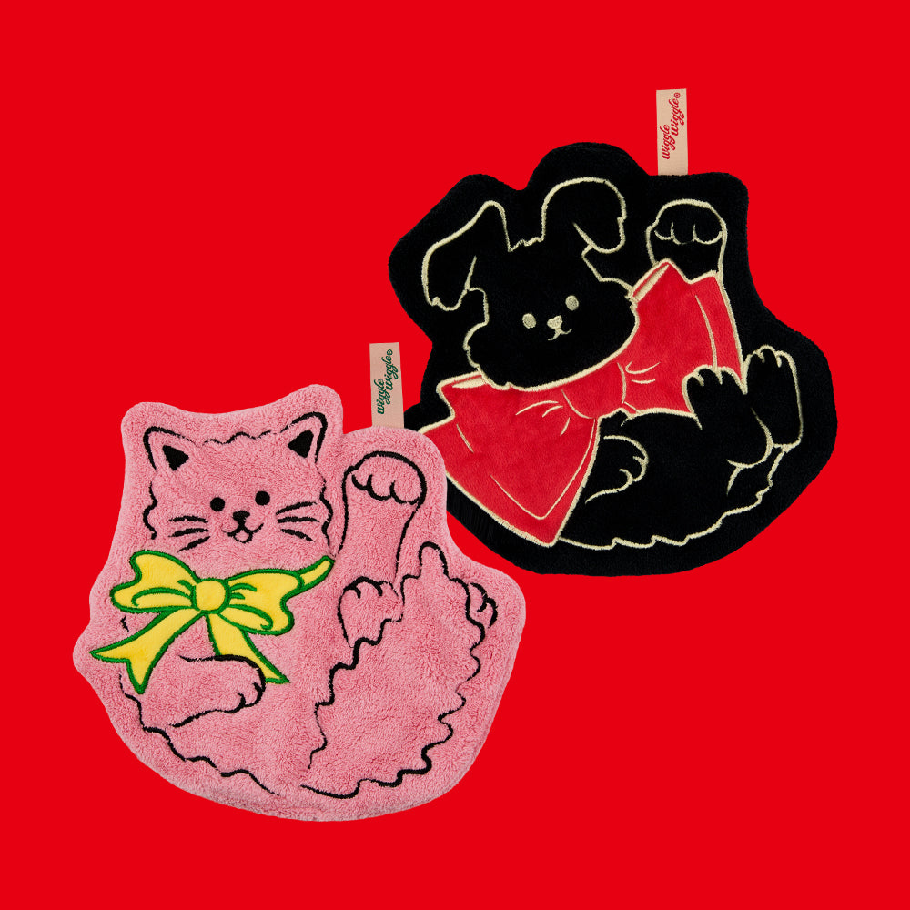 ハンドタオル2Pセット - KItten & Fluffy Rabbit