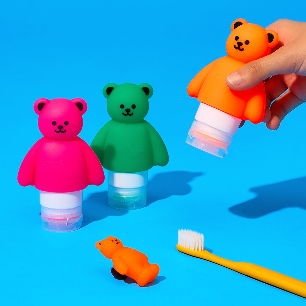 トラベルボトル3Pセット - Jelly Bear (70ml)