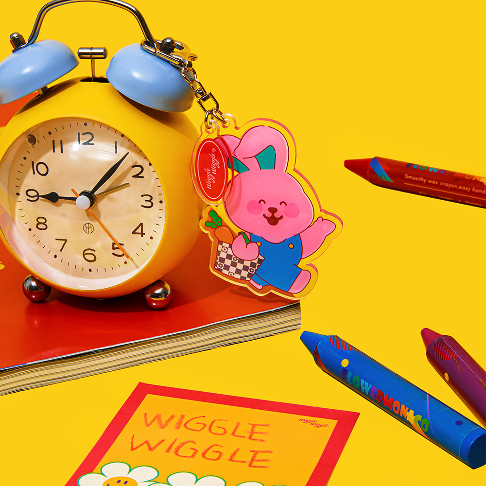 ランダムアクリルキーリング - Wiggle Friends