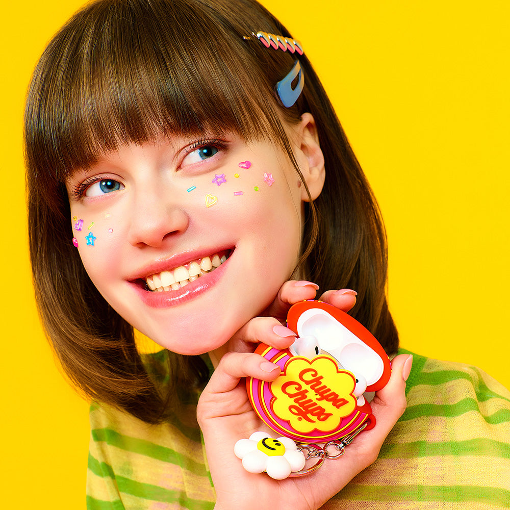 [Chupa Chups X wiggle wiggle]イヤホンケース - Red