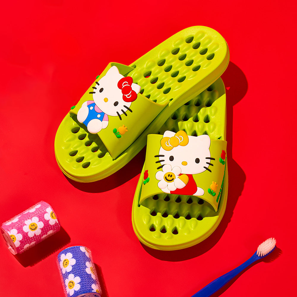 [Hello Kitty X wiggle wiggle]バススリッパ - Green Garden