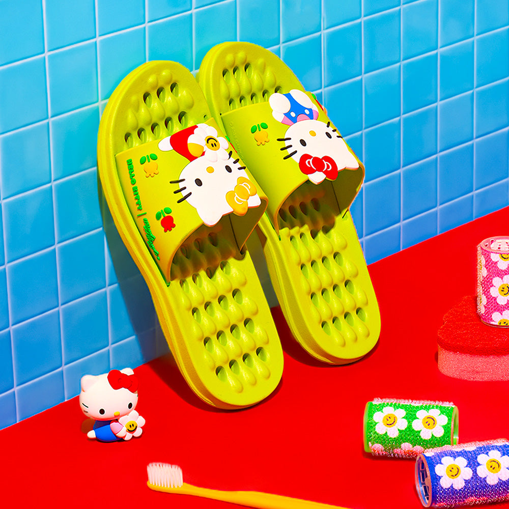 [Hello Kitty X wiggle wiggle]バススリッパ - Green Garden