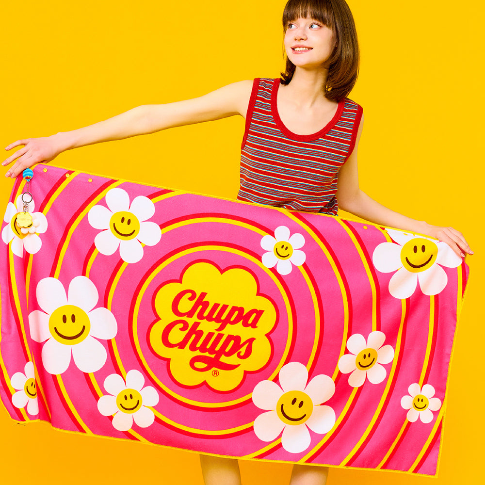 [Chupa Chups X wiggle wiggle]ビーチタオル