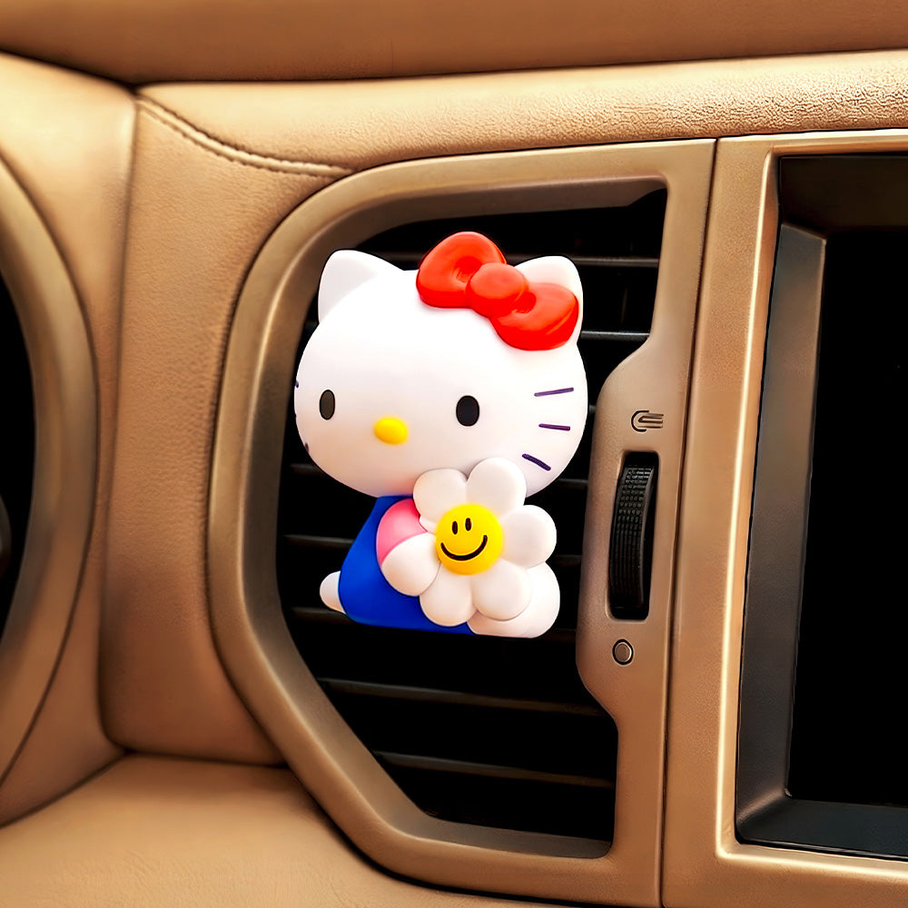 Hello Kitty & wiggle wiggle]車用芳香剤 - Hello Kitty & Smile We Love
