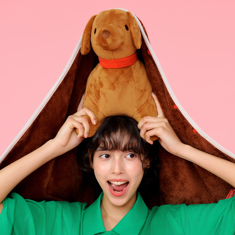 クッションインブランケット - Little Play Bunny
