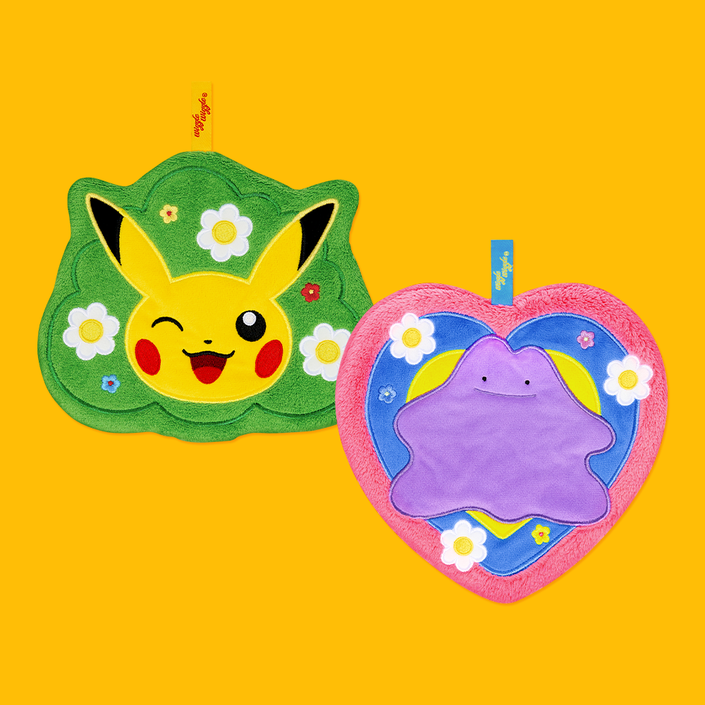 [Pokémon Special Design]ハンドタオル2Pセット - ピカチュウ & メタモン
