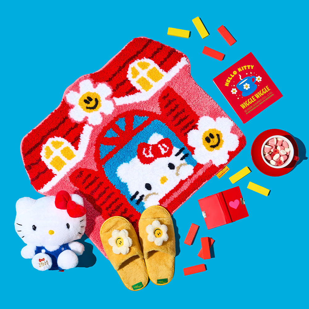 [Hello Kitty & wiggle wiggle]フロアマット - Cozy Time