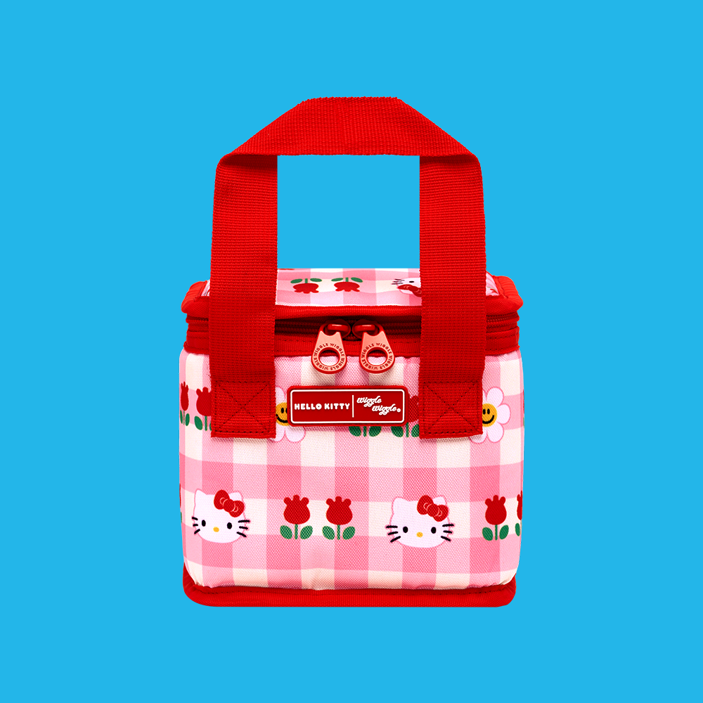 [Hello Kitty & wiggle wiggle]保冷バッグ(S) - Pink Check Garden