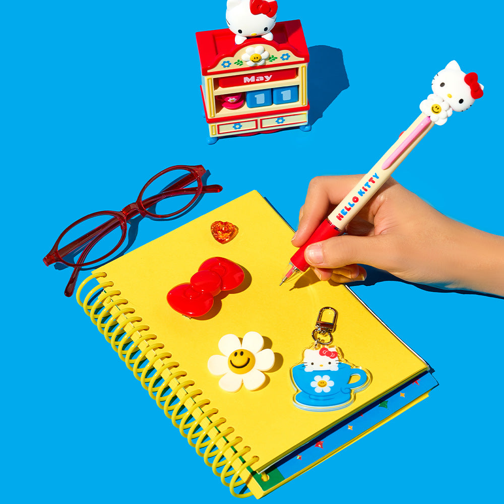 Hello Kitty & wiggle wiggle]マスコット4色ボールペン - Hello Kitty