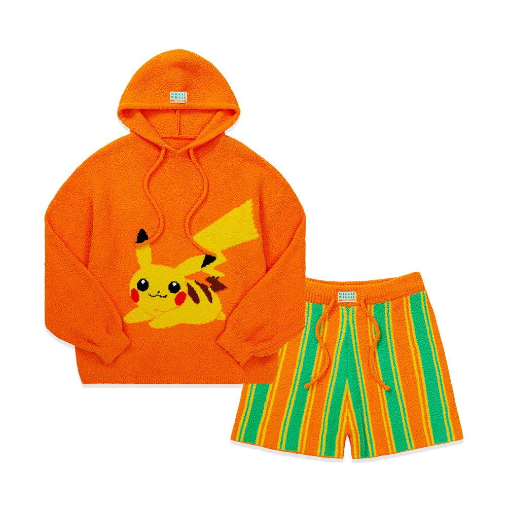【抽選販売商品】[Pokémon Special Design]フード付きパジャマセット - ピカチュウ（8月7日 10:00～11:59 システムメンテナンスのため一時非公開)