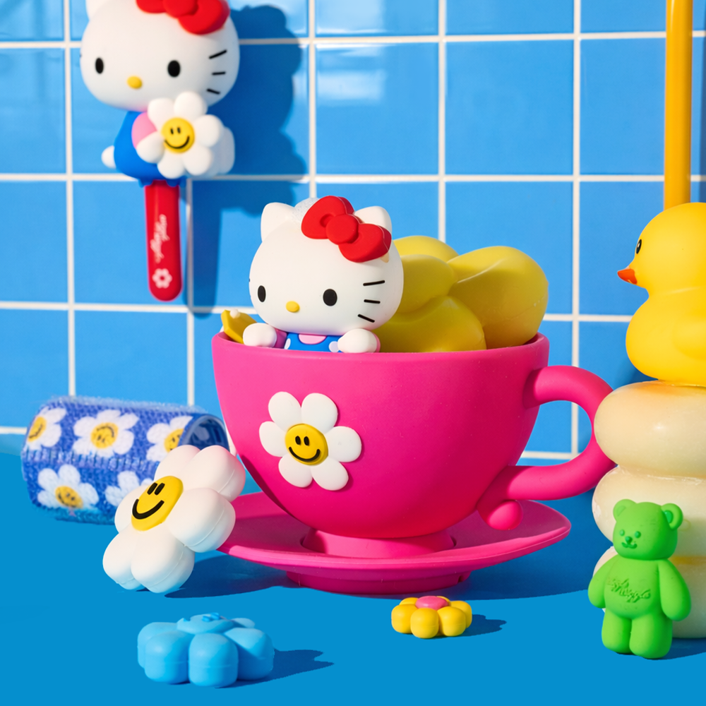 [Hello Kitty ＆ wiggle wiggle]石鹸ケース - Bubble TeaTime