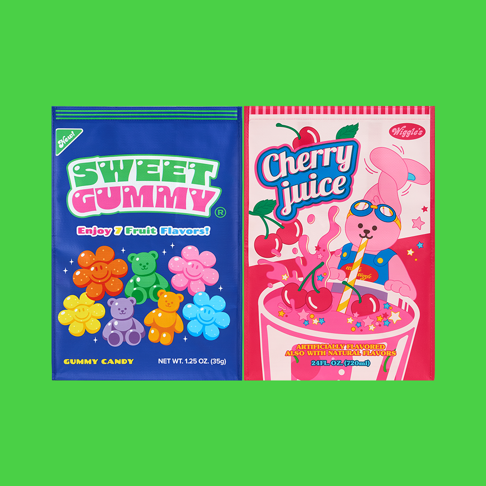 ターポリン分別ゴミ箱 - Gummy&Cherry Juice