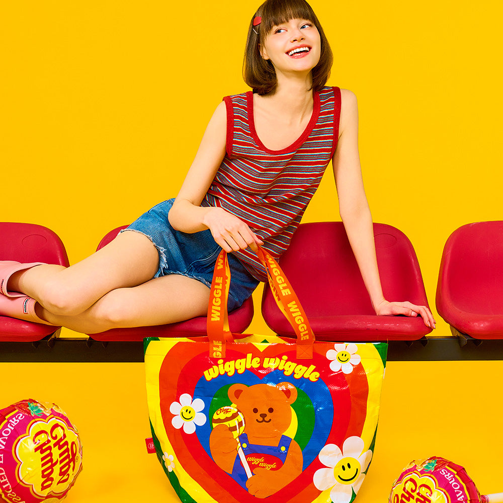 Chupa Chups X wiggle wiggle]ターポリンバッグ(M)