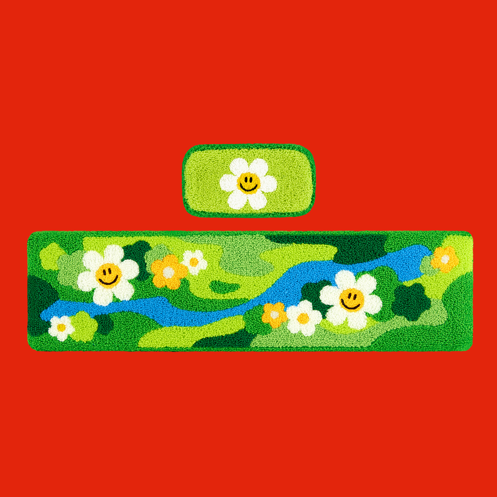 キーボード＆マウスリストレストセット - Green Land