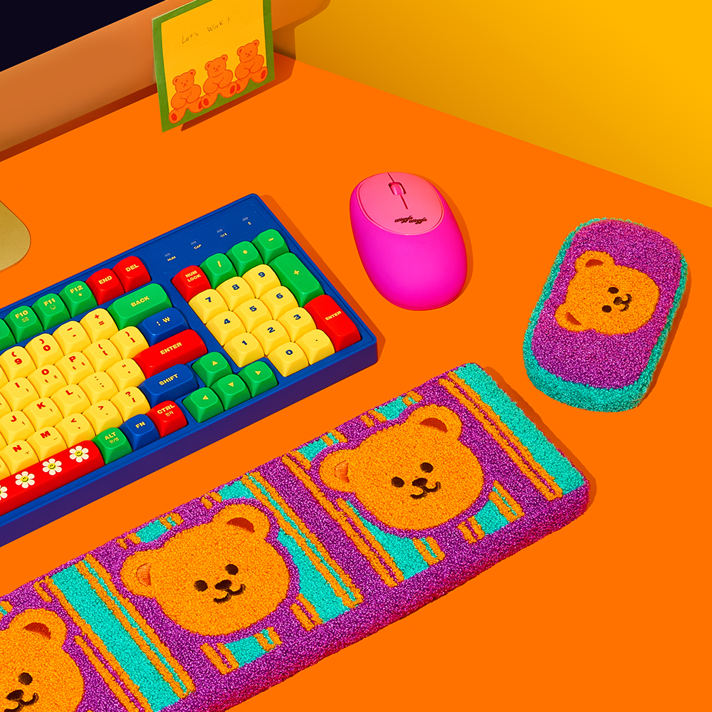 キーボード＆マウスリストレストセット - Wiggle Bear