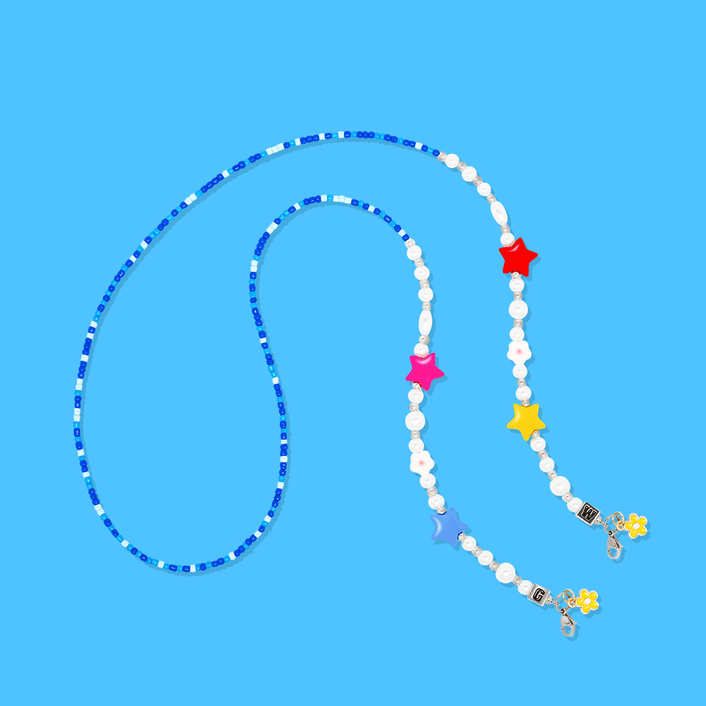 スマホビーズストラップ(ロング)