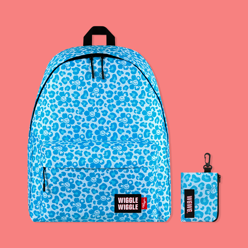 パターンバックパック- Smile We Love Safari Blue(L) パターンバックパック- Smile We Love Safari Blue(L)