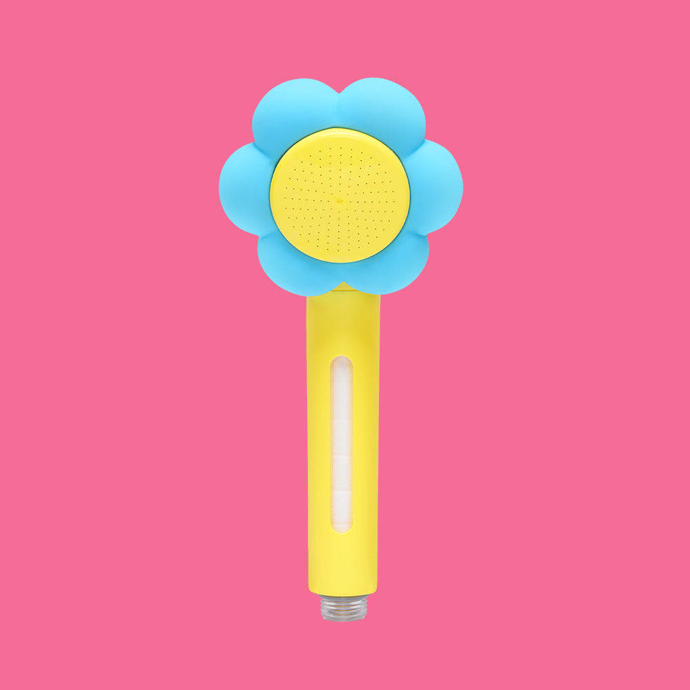 [AQUA X wiggle wiggle]ブルーミングフィルターシャワーヘッド - Blue&Yellow