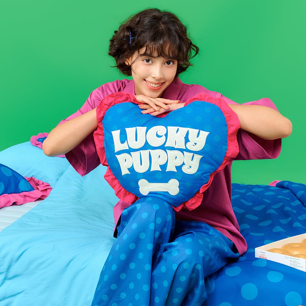 冷感布団シーツカバーセット - Lucky Puppy Purple