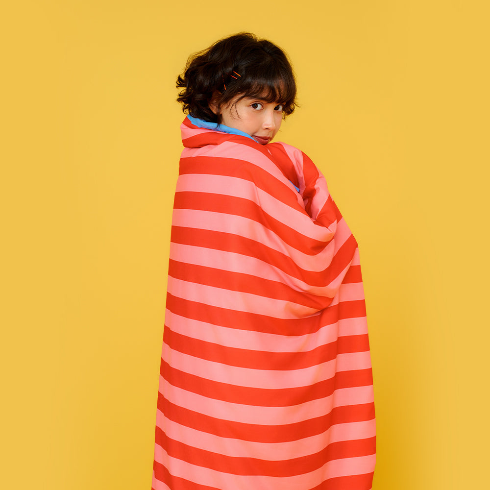 冷感布団シーツカバーセット - Lucky Puppy Red