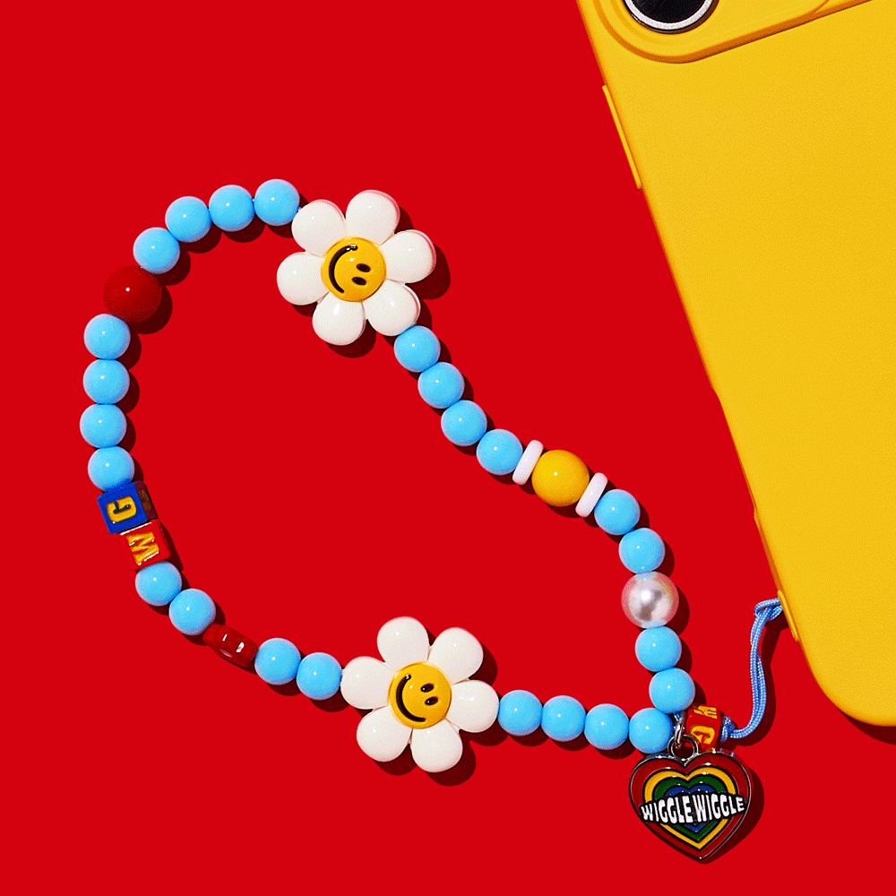 スマホビーズストラップ(ショート)